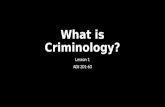 ADJ 201-63 Criminology Lesson 1