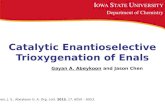 catalytic enantioselective trioxygenation