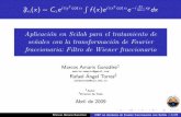 Fractional Fourier Transform: Fractional Wiener Filter in Scilab