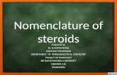 2.nomenclature of steroids