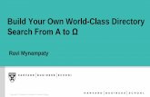 Build Your Own World Class Directory Search From Alpha to Omega