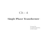 Single phase transformer