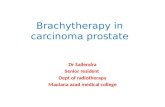 brachytherapy in carcinoma prostate