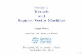 Kernels and Support Vector  Machines