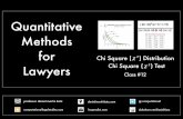 Quantitative Methods for Lawyers - Class #12 - Chi Square Distribution and Chi Square Test - Professor Daniel Martin Katz