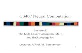 Artificial Neural Networks Lect5: Multi-Layer Perceptron & Backpropagation