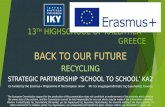 Recycling (en) - 13th Highschool of Kallithea - Erasmus+
