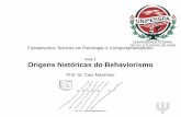 Origens históricas do behaviorismo