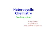 Heterocyclic chemistry - Fused ring systems