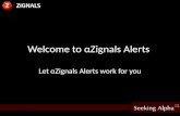 What Can Alpha Zignals Alerts Offer You?