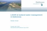 DSD-INT 2016 LiDAR & lowland water management in Indonesia - Visser