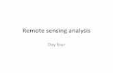 Remote sensing analysis