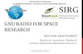 GNU Radio for space research