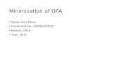Minimization of DFA