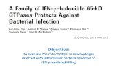 SCIENCE VOL 332 6 MAY 2011 Objective: To evaluate the role of Gbps in macrophages infected with intracellular bacteria sensitive to IFN-γ mediated killing.