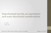 Superluminal speeds, an experiment and some theoretical considerations B. Allés INFN Pisa [Phys. Rev. D85 047501 (2012) or arXiv:1111.0805] Málaga, June.