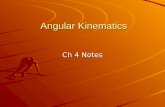 Angular Kinematics Ch 4 Notes. Angular Variables Angular Variables 1 Θ rad = _____ ͦ of twist 1 ω = ____ ͦ of twist in a second’s time = Θ rad / 1 s 1.