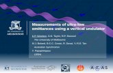 Measurements of ultra-low emittances using a vertical undulator K.P. Wootton, G.N. Taylor, R.P. Rassool The University of Melbourne M.J. Boland, B.C.C.