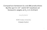 Comparison between ūu and d̄d productions by the γp→ π - Δ ++ and π + Δ 0 reactions at forward π angles at E γ =1.5-3.0 GeV Oct/5/2015 RCNP, Osaka University.