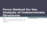 Force Method for the Analysis of Indeterminate Structures By Prof. Dr. Wail Nourildean Al-Rifaie.