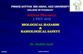 2/14/2016 L10,L11 and L12 1 PRINCE SATTAM BIN ABDUL AZIZ UNIVERSITY COLLEGE OF PHARMACY Nuclear Pharmacy (PHT 433 ) Dr. Shahid Jamil