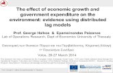 1 Prof. George E. Halkos & Epameinondas A. Paizanos The effect of economic growth and government expenditure on the environment: evidence using distributed.