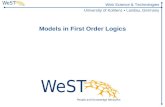Web Science  Technologies University of Koblenz ▪ Landau, Germany Models in First Order Logics