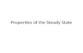 Properties of the Steady State. Sensitivity Analysis Metabolic Control Analysis Flux and Concentation Control Coefficients:
