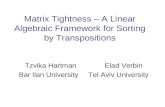 Tzvika Hartman Elad Verbin Bar Ilan University Tel Aviv University