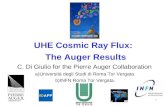 1 UHE Cosmic Ray Flux: The Auger Results C. Di Giulio for the Pierre Auger Collaboration a)Universit degli Studi di Roma Tor Vergata b)INFN Roma Tor Vergata.