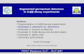 PMN07 Blaubeuren 01.07. - 05.07.2007 Segmented germanium detectors in 0νββ-decay experiments Kevin…