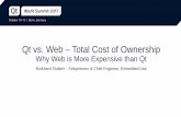 Qt World Summit 2017: Qt vs. Web - Total Cost of Ownership