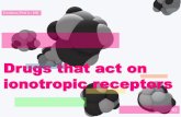 Drugs that act on ionotropic receptors