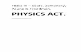Física III – Sears, Zemansky, Young & Freedman. PHYSICS ACT. · PDF fileFísica III – Sears, Zemansky, Young & Freedman. PHYSICS ACT. http
