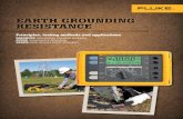 EARTH GROUNDING  · PDF fileEARTH GROUNDING RESISTANCE. Why test grounding systems? Over time, corrosive soils with high mois- ... Earthing strip (meters) ΩM