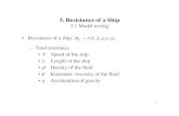 3. Resistance of a Ship - ULisboa · PDF file1 3. Resistance of a Ship 3.1 Model testing • Resistance of a ship: – Total resistance • V Speed of the ship • L Length of the