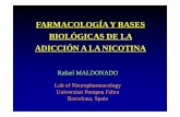 FARMACOLOGÍA Y BASES BIOLÓGICAS DE LA · PDF fileRafael MALDONADO Lab of Neuropharmacology Universitat Pompeu Fabra Barcelona, Spain FARMACOLOGÍA Y BASES BIOLÓGICAS DE LA ADICCIÓN