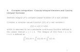 4. Complex integration: Cauchy integral theorem and …maykwok/courses/ma304/06_07/Complex_4.pdf · 4. Complex integration: Cauchy integral theorem and Cauchy ... The path of integration