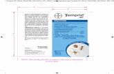 Temprid SC 400ml 79545789i 140124AV1 ETL 030514 with · PDF file79545789i 140124AV1 INSECTICIDE A n t s • B ed B u g s S• pi r s Produced for: Bayer Environmental Science A Division