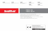 TBG 35 TBG 35 P - china- · PDF file(ПЕРЕВОД С ИТАЛЬЯНСКОГО ЯЗЫКА) ... Carry out a check on combustion to ensure the production of no- ... - do not pull on