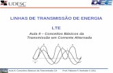 LINHAS DE TRANSMISSÃO DE ENERGIA · PDF fileRepresentação Fasorial ... seu comprimento representa a magnitude da grandeza física. seu ângulo θ representa sua posição angular