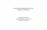 Recent Developments of the Nazarov Reaction · PDF fileRecent Developments of the Nazarov Reaction Banibrata Ghosh Michigan State University January 14, 2004