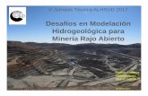 Desafíos en Modelación Hidrogeológica para Minería Rajo ... · PDF filegeomecanica taludes optimizacion costos explotacion ($) hidrogeologÍa mina (op) 9 suministro de agua para