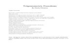 Trigonometric Functions - University of Texas at vadim/Classes/2014s/TrigReview.pdf · PDF fileTrigonometric Functions Definitions of Trigonometric Functions For a Right Triangle