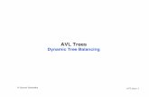AVL Trees - York · PDF file•A good balance conditions ensures the height of a tree ... // Different deﬁnition for height for AVL trees. // Height of leaf is 1 (Figure 10.10 p435)