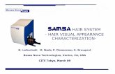 SAMBA HAIR SYSTEM - HAIR VISUAL APPEARANCE CHARACTERIZATION- 2009 presentation (english).pdf · SAMBA HAIR SYSTEM - HAIR VISUAL APPEARANCE CHARACTERIZATION- ... Bossa Nova Technologies,