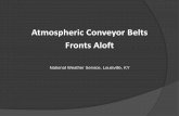 Atmospheric Conveyor Belts Fronts Aloft - · PDF fileAtmospheric Conveyor Belts Fronts Aloft ... • Thus, a conveyor belt consists of an ensemble of air parcels having nearly the