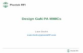 Design GaN PA MMICs - MWE Mediamwemedia.com/interlligentrf/LDevlin.pdf · GaN PA Design –unit width • Gmax versus frequency, 4-finger transistors biased at ... • 4 x 250μm