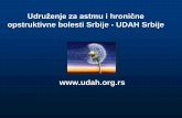 Udruženje za astmu i hronične - mc.rs · PDF  . Udruženje za astmu i hronične . opstruktivne bolesti Srbije - UDAH Srbije
