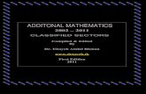 ADDITONAL MATHEMATICS - WELCOME IGCSE · PDF file11 Answer only one of the following two alternatives. The diagram shows a right-angled triangle OPQ and a circle, centre O and radius